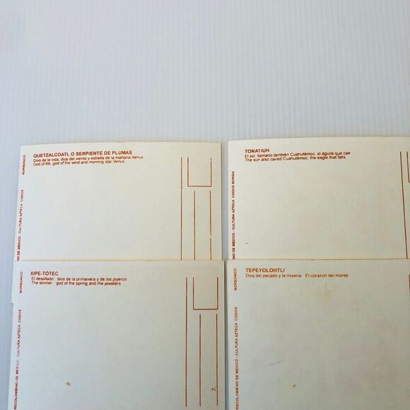 Vintage Artisan Aztec Art Handmade Postcards Hecho en Mexico LOT #3 - Picture 6 of 6